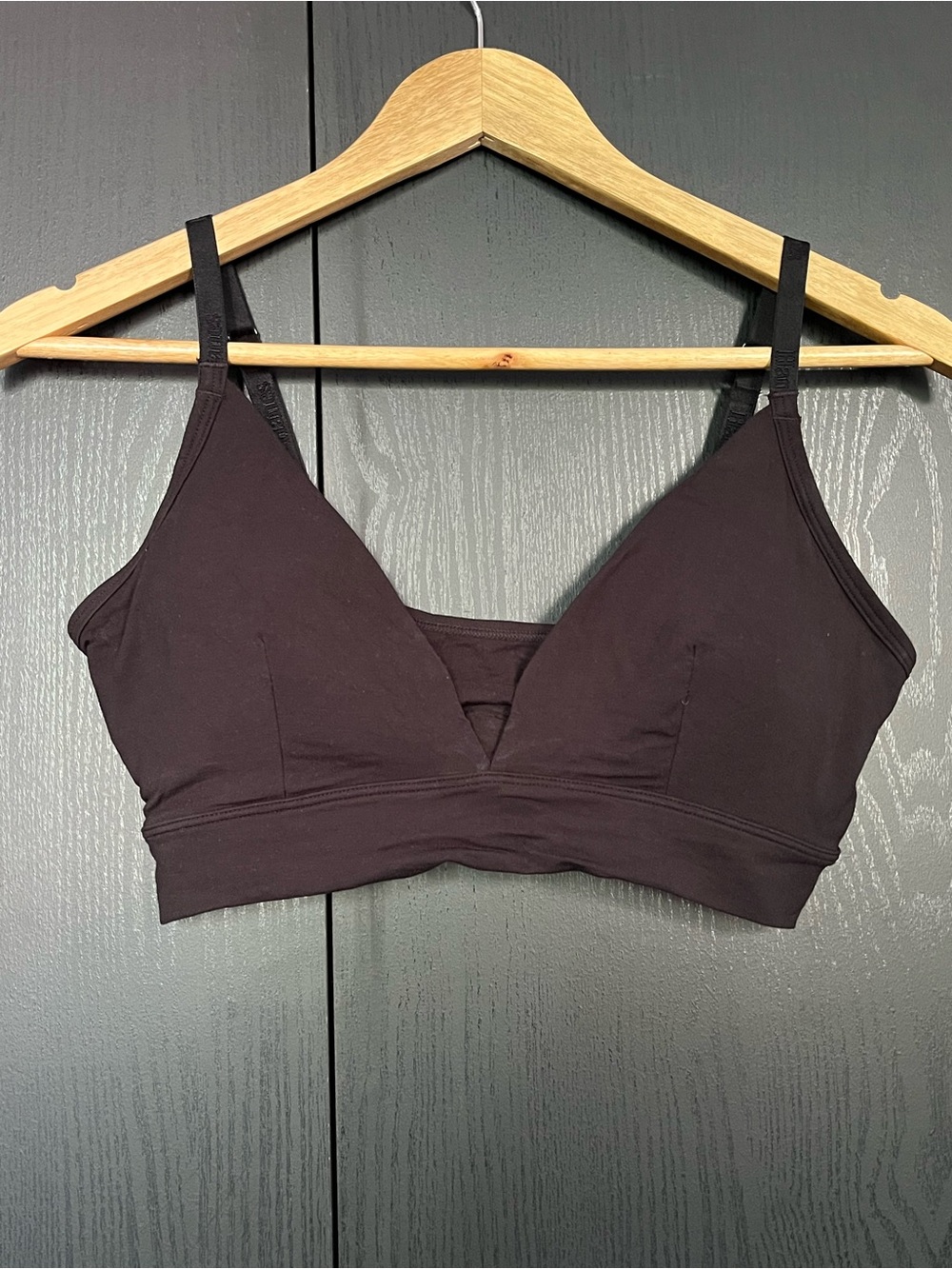 Hanes Black Bralette with Light Support